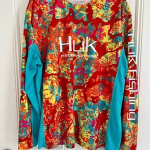 HUK Mens Fishing Performance Shirt